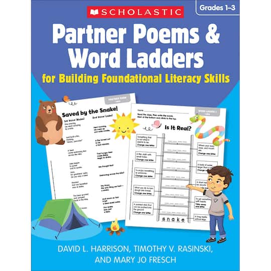 Scholastic Teaching Resources Partner Poems & Word Ladders for Building Foundational Literacy Skills: Grades 1–3